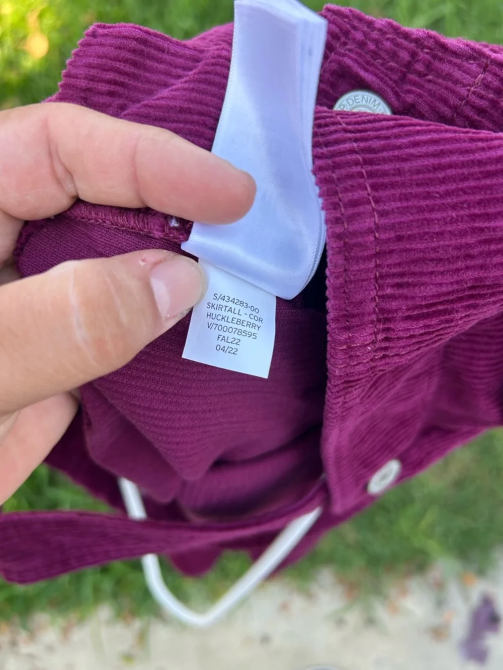 GAP Girls Corduroy Pinafore Dress in Deep Berry
